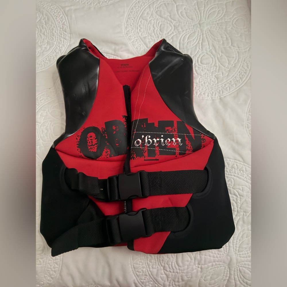 O'Brien Red & Black Neoprene Life Vest